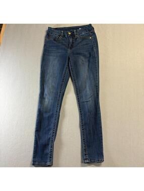 Seven Skinny Jeans Women’s Tag 6 Fits Like 26x28 Small Dark Wash Stretch Denim
